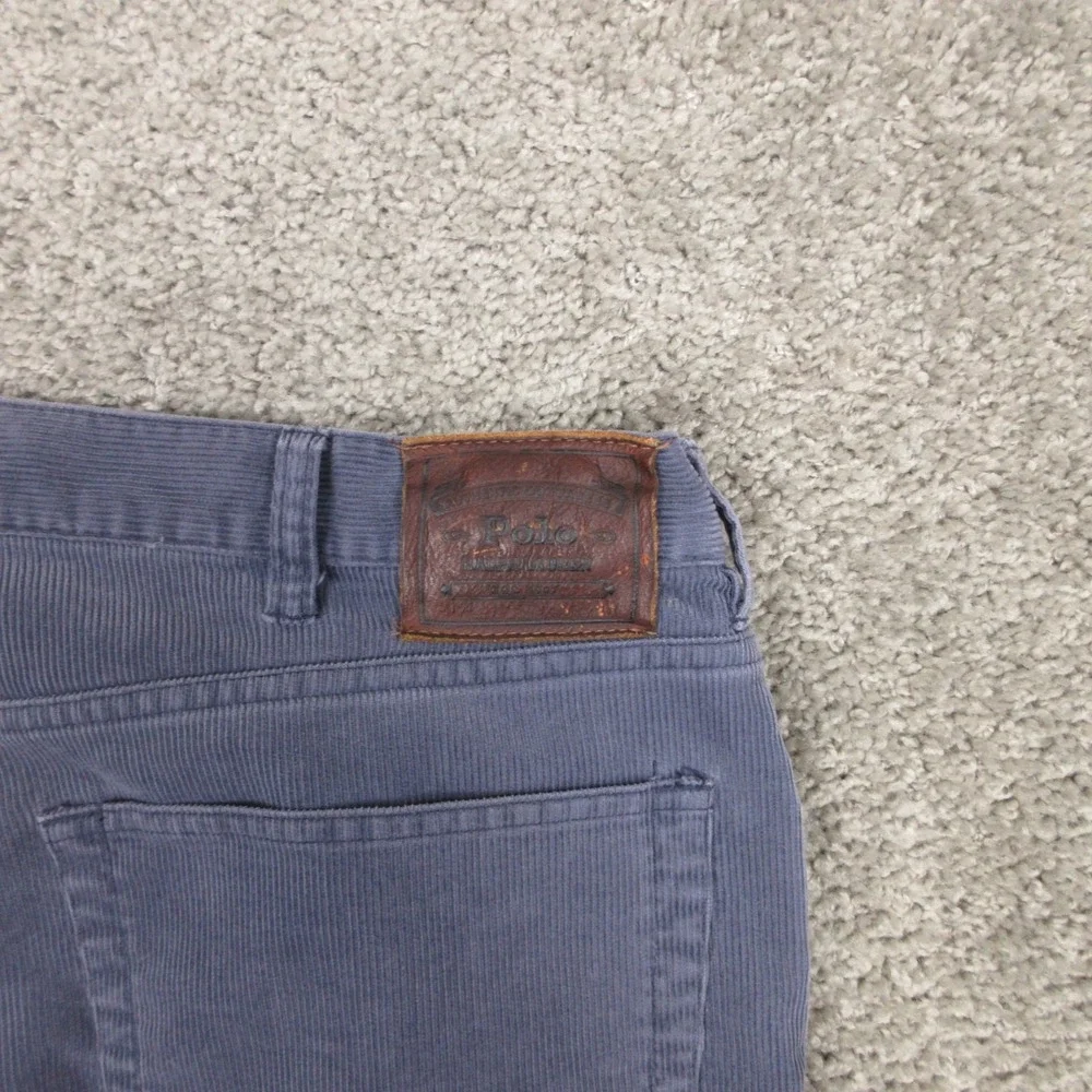 Polo‎ Ralph Lauren Pants Mens 38x30 Blue Corduroy 5 Pocket Chino Casual Comfort